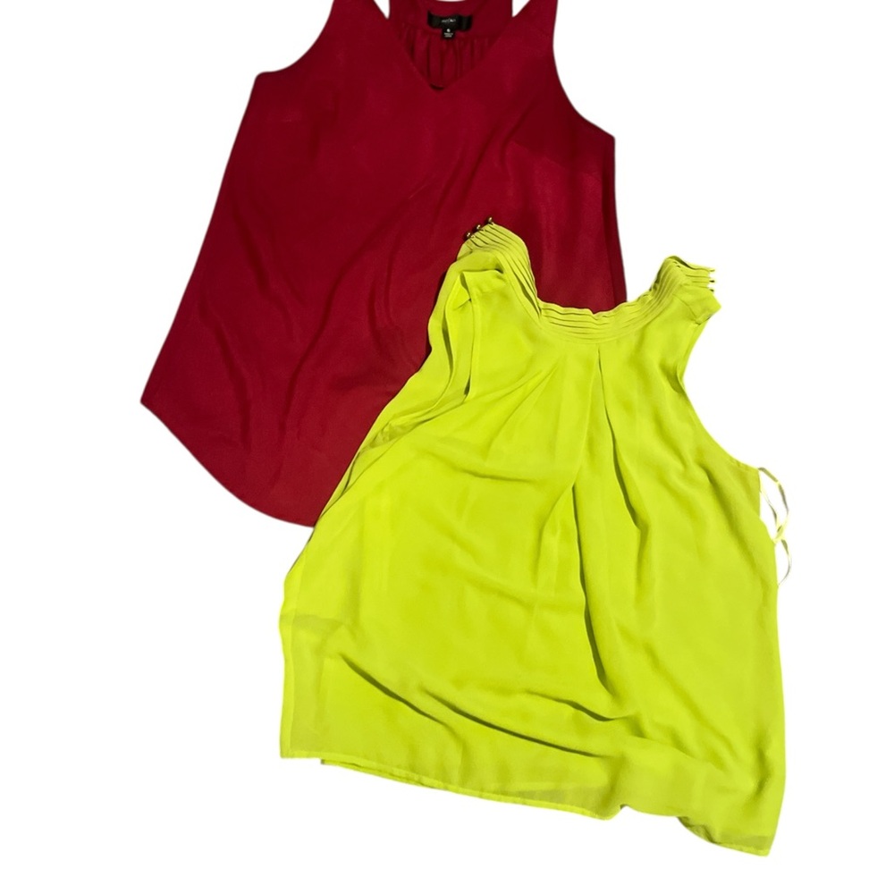 Mossimo Supply Co. Red and Yellow Tank Tops